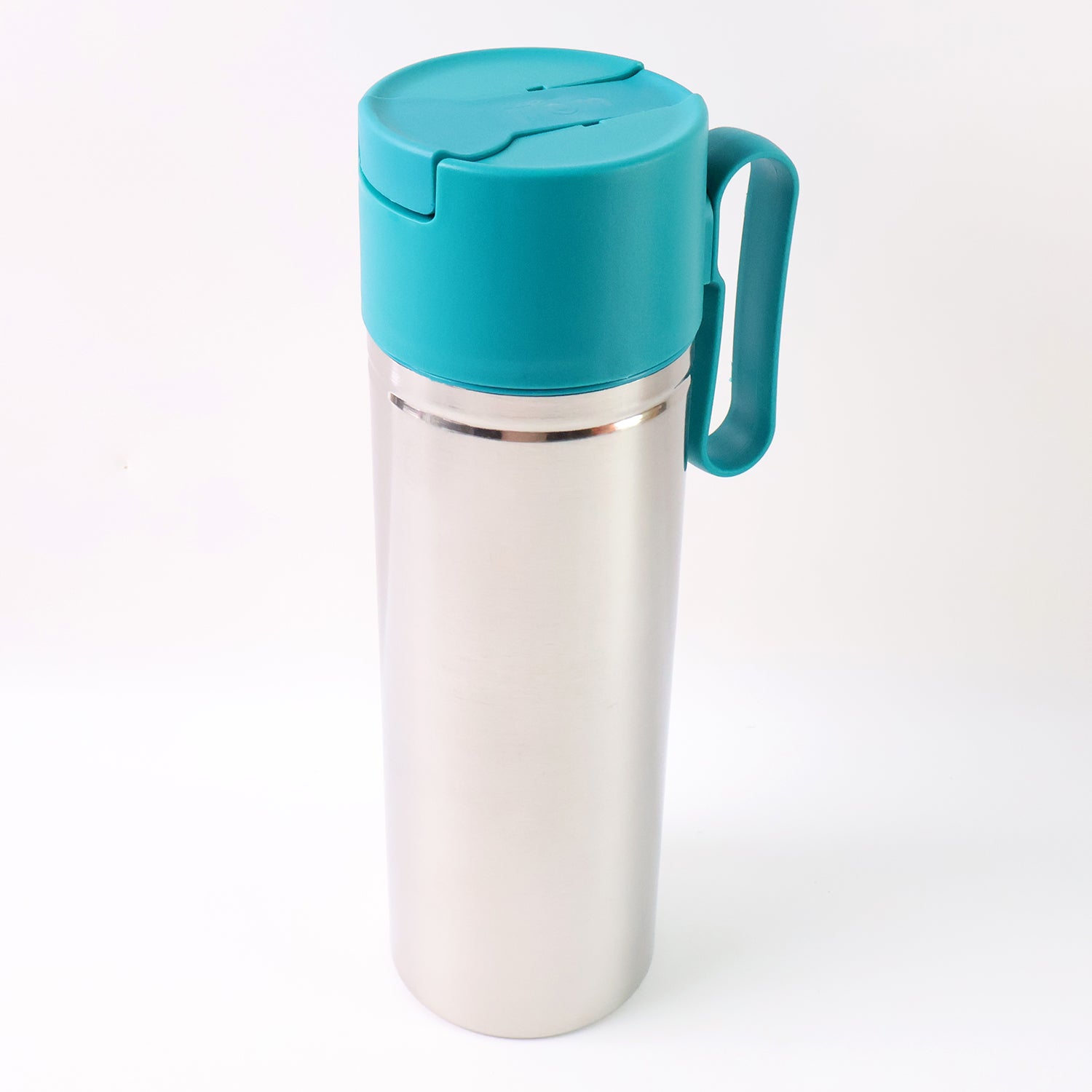 Stainless Steel Fresh Oil Pourer Bottle With Flip Lid And Handle Approx 1000ml (1 Pc) - Zidbik