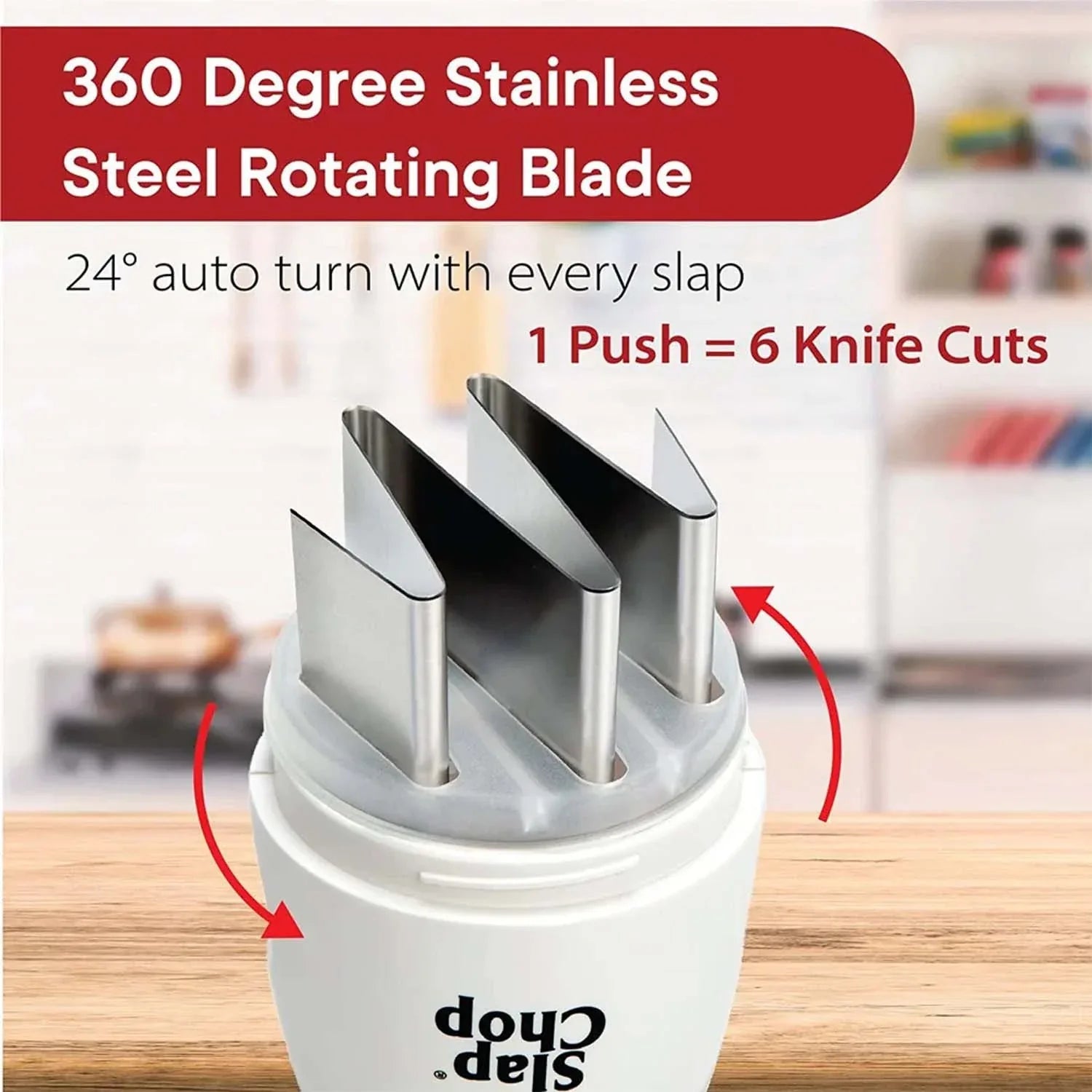 Slap Chop Hand Press Vegetable Fruit Chopper (1 Pc) - Zidbik