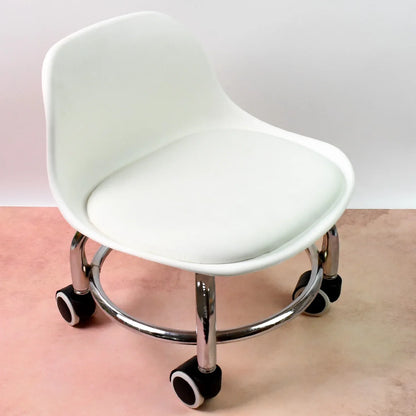 4054 Low Round Rolling Stool With Wheels Pedicure Stool For Fitness Office Garage Home Garden Furniture Benches Stools Multi-color (1 Pc) - Zidbik