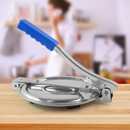 7149a Puri Press Maker - Stainless Steel Puri Maker Press Machine - Roti Chapati Presser For Home - Papad-khakhra- Puri Maker Press Machine With Handle Manual Puri Maker (Medium) - Zidbik
