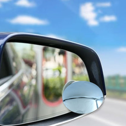 Car Blind Spot Side Mirror Round Hd Glass Blind Spot Mirror (2 Pc) - Zidbik