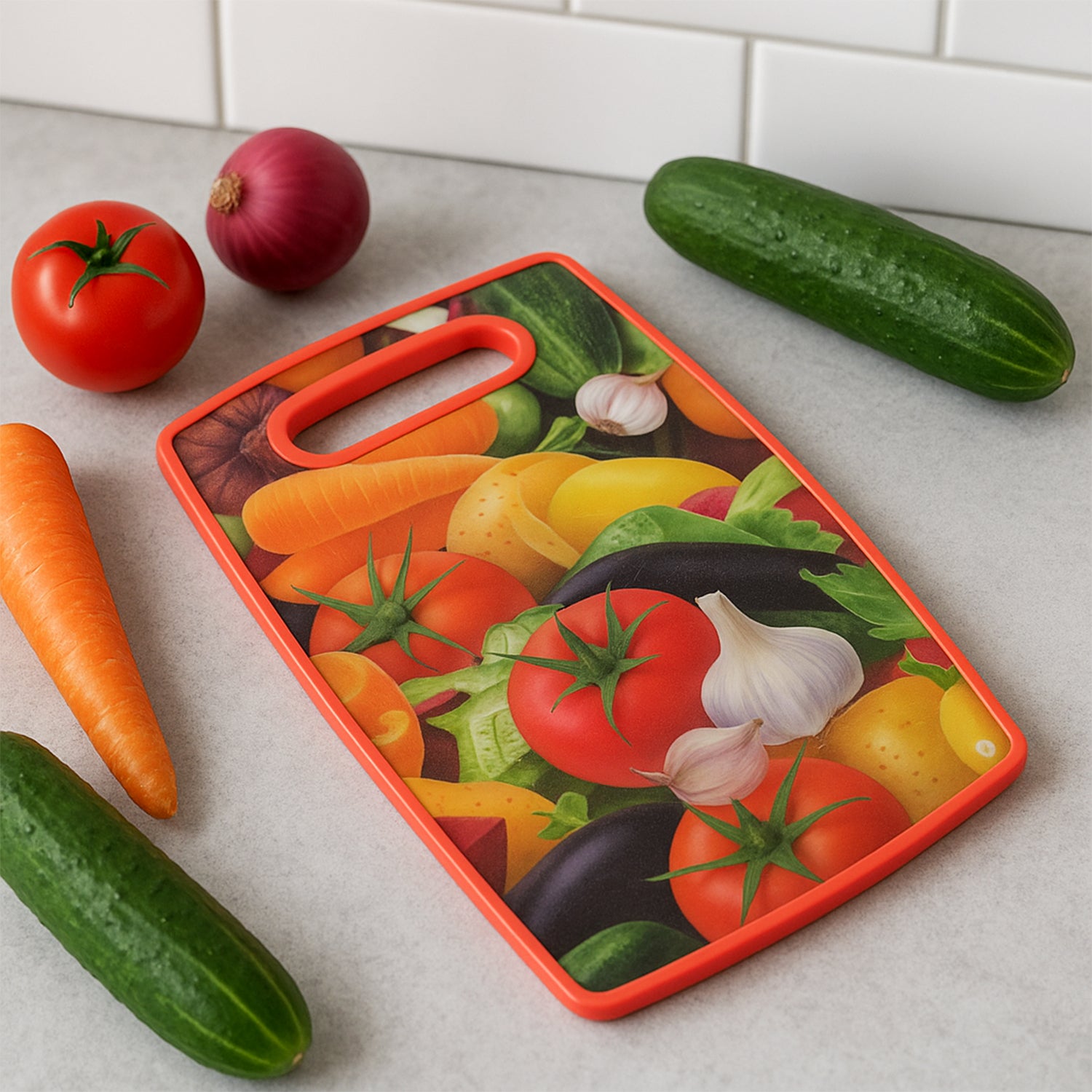 Premium Multipurpose Vegetable And Fruit Cutting Board (1 Pc) - Zidbik