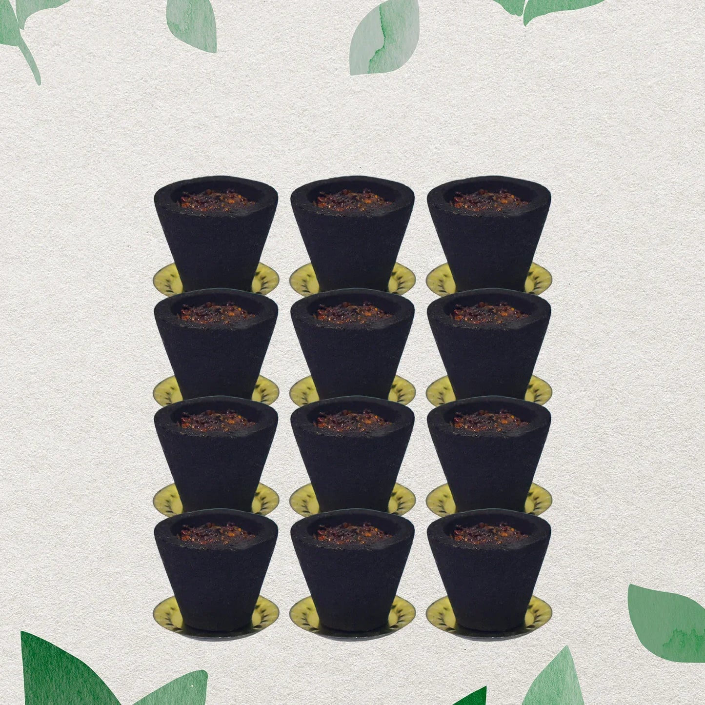 Premium Gugal Sambrani Cup Sambrani Havan Cups (12 Pcs Set) - Zidbik