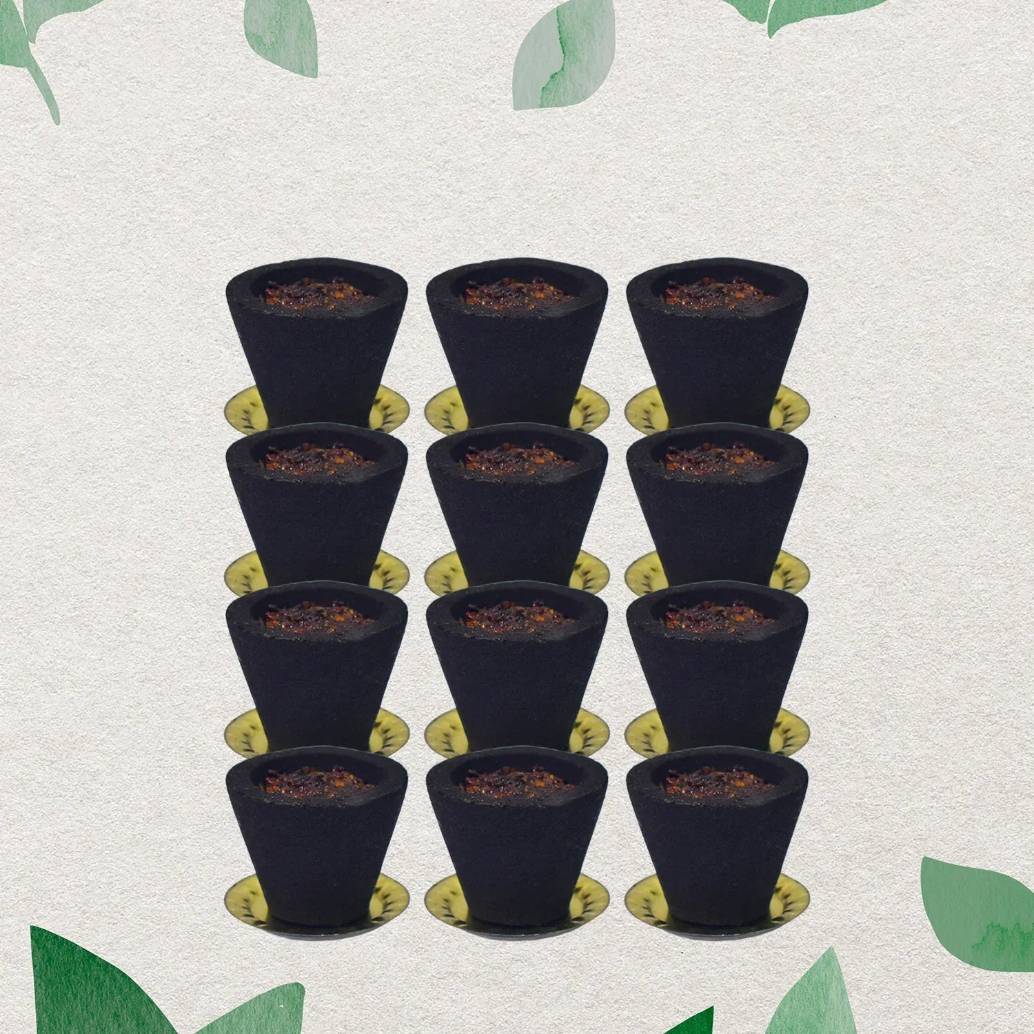 Premium Gugal Sambrani Cup Sambrani Havan Cups (12 Pcs Set) - Zidbik