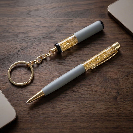 Premium 2 In 1 Keychain And Pen Combo Gift Set