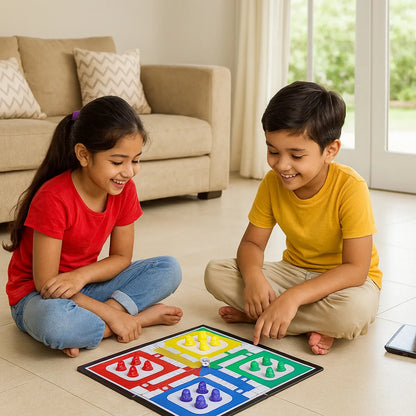 Pocket Ludo Travel Board Game - (1 Set) - Zidbik