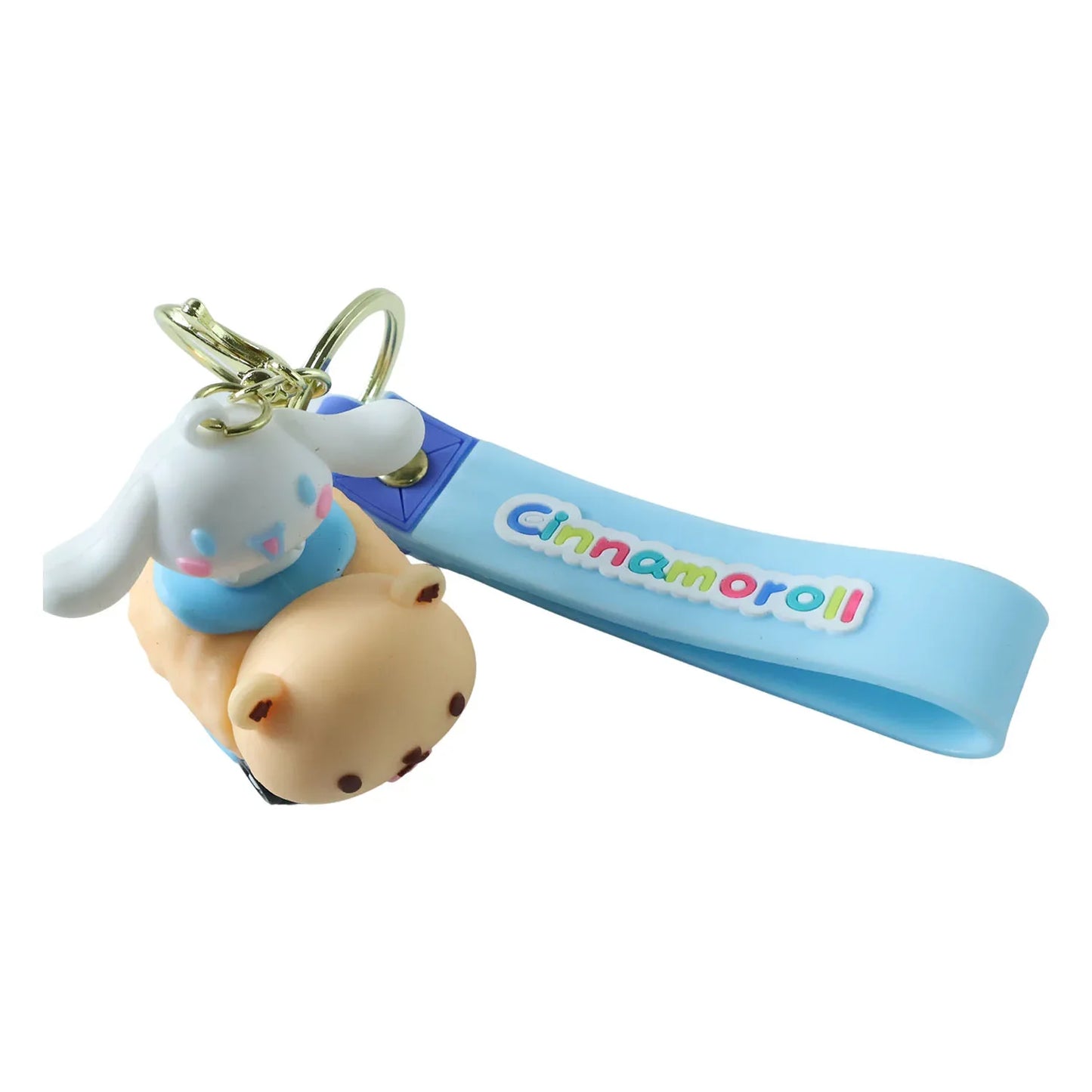 Cute Cartoon Dog Character Silicone Keychain (1 Pc) - Zidbik