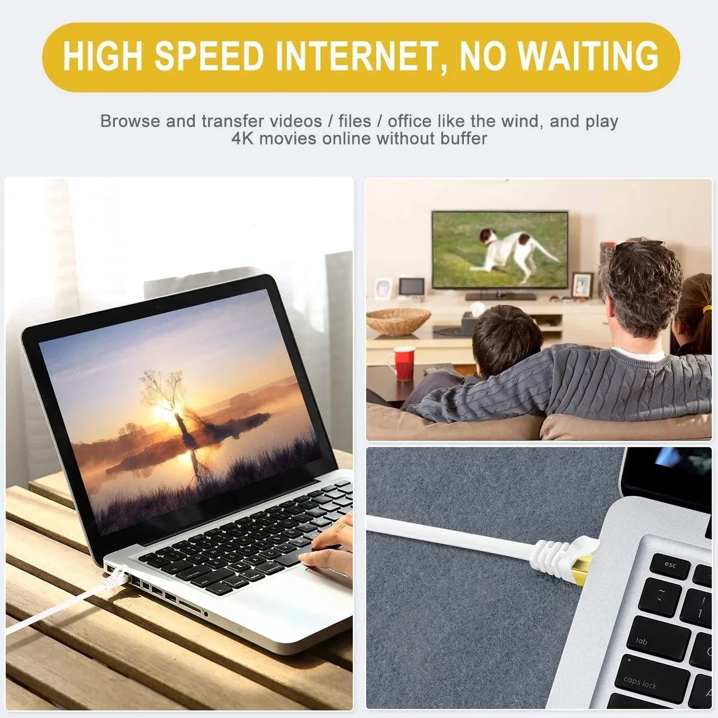High-speed Lan Ethernet Cable (2 Meter) - Zidbik