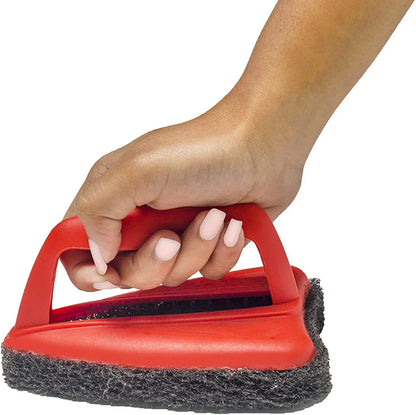 1403 Bathroom Brush With Abrasive Scrubber For Superior Tile Cleaning - Zidbik