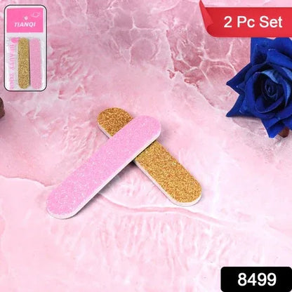 Professional Nail Filer Double Sided For Nail Shaper Nail File (9 Cm 2 Pc Set) - Zidbik
