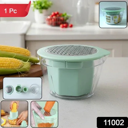Multipurpose Manual Vegetable Grater And Corn Kernel Stripper (1 Pc) - Zidbik