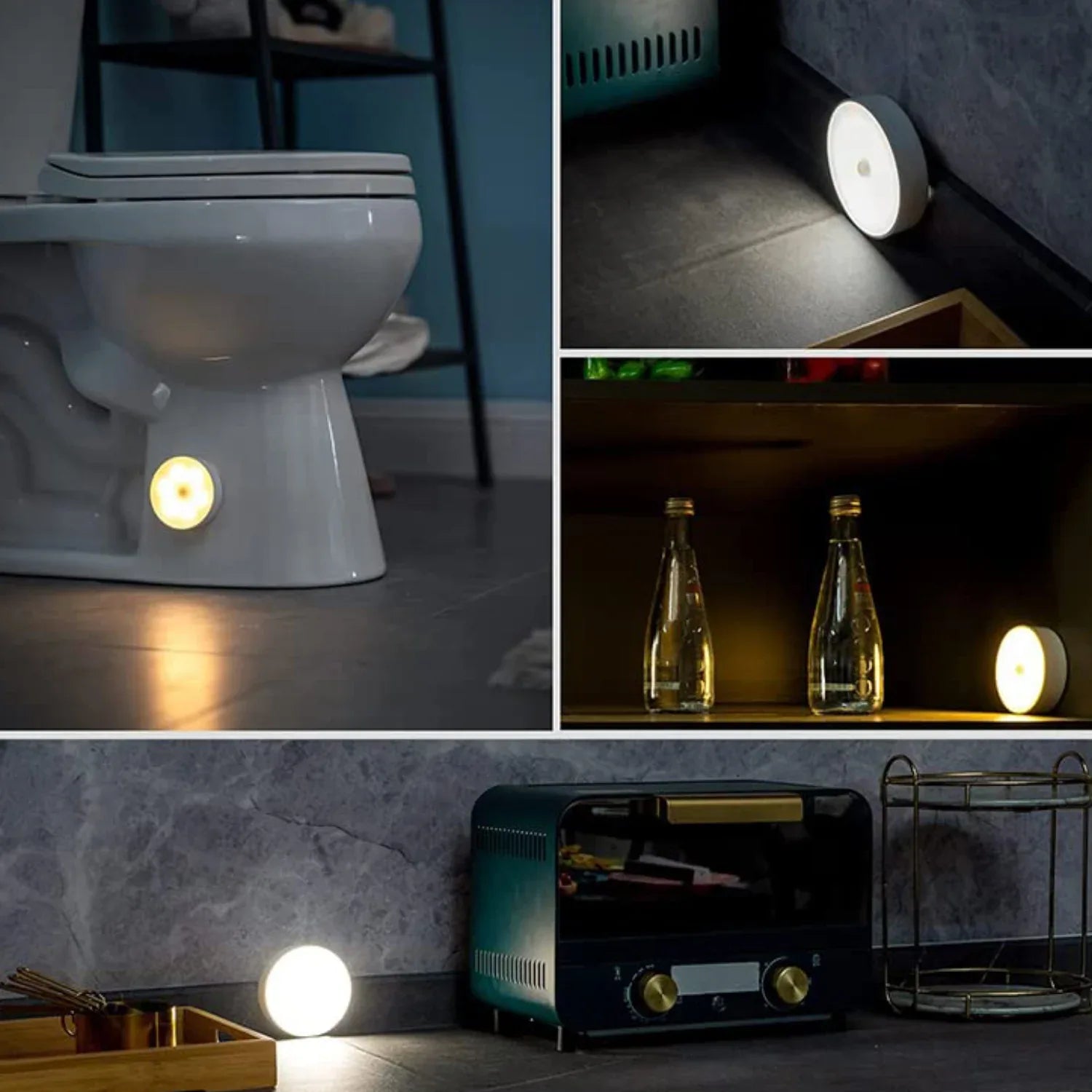 Round Shape 8 Led Motion Sensor Induction Led Light - Zidbik