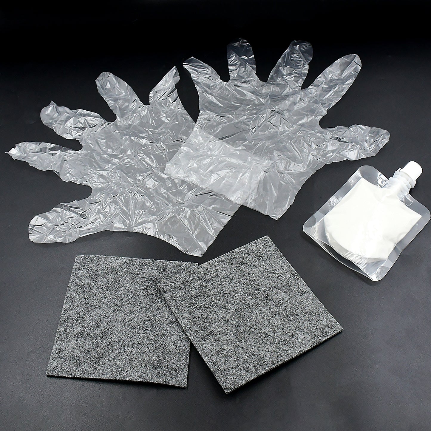 8527 Nano Magic Car Scratch Remover Cloth Multipurpose Scratch Repair Cloth Cloth For Car Paint Scratch Repair Easy To Repair Slight Scratches On The Surface Polishing Repeatable Use For All Kinds Of Car (45 Ml Repair Solution 2 Gloves 2 Nano Cloth) - Zidbik