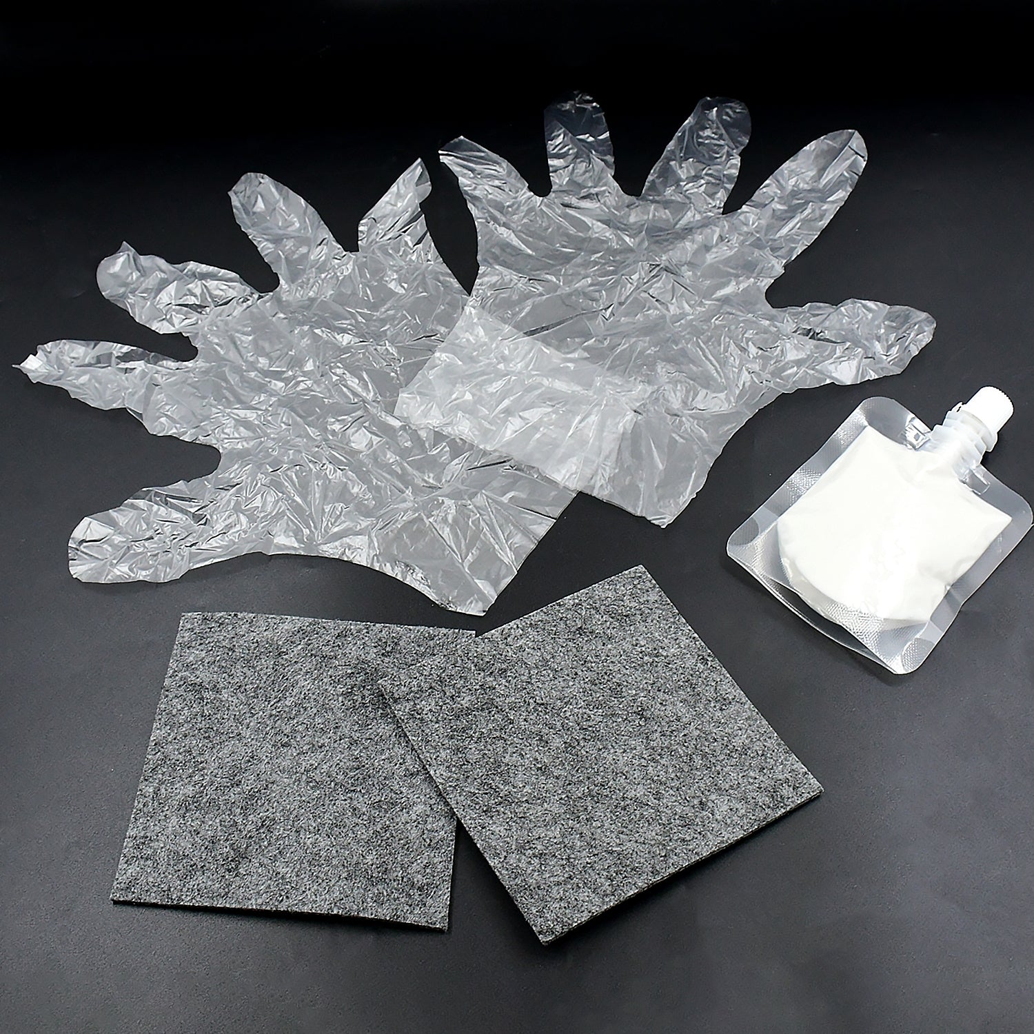 8527 Nano Magic Car Scratch Remover Cloth Multipurpose Scratch Repair Cloth Cloth For Car Paint Scratch Repair Easy To Repair Slight Scratches On The Surface Polishing Repeatable Use For All Kinds Of Car (45 Ml Repair Solution 2 Gloves 2 Nano Cloth) - Zidbik