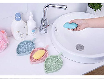 0832 Leaf Shape Dish Bathroom Soap Holder - Zidbik