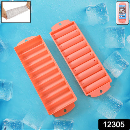 Compact Plastic Ice Stick Tray (2 Pc) - Zidbik