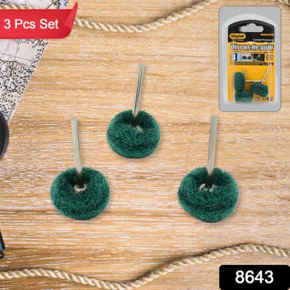 Abrasive Buffing Polishing Wheel Set (3 Pcs) - Zidbik