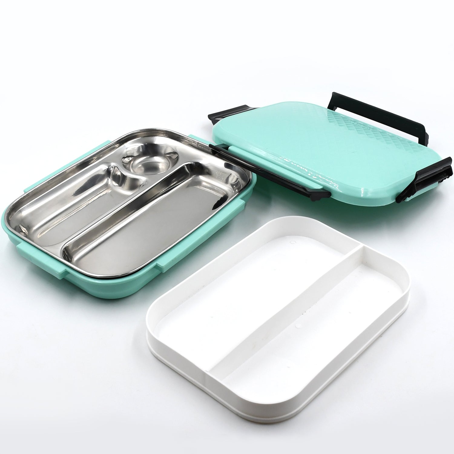 5364 Break Time Lunch Box Steel Plate Multi Compartment Lunch Box Carry To All Type Lunch In Lunch Box  Premium Quality Lunch Box Ideal For Office  School Kids  Travelling Ideal - Zidbik