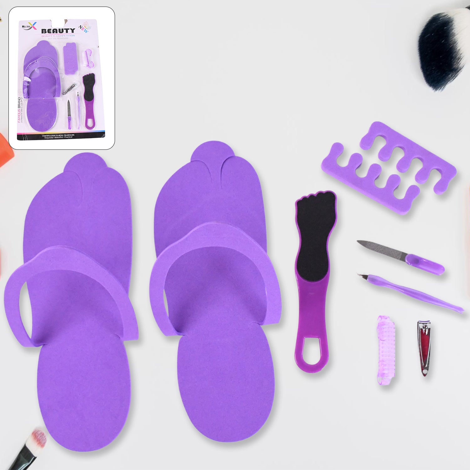 Personal Foot Care Tool Kit Pedicure Accessories Kit (9 Pcs Set) - Zidbik