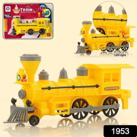 Pull And Go Train With Light Plastic String Pull Back Train (1 Pc Mix Color) - Zidbik