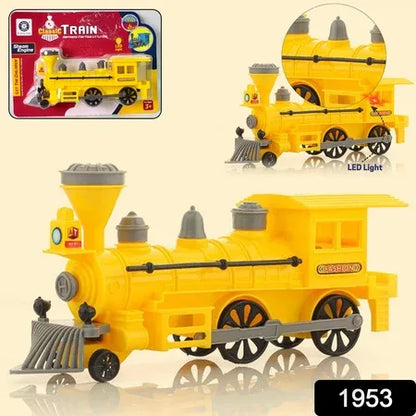 Pull And Go Train With Light Plastic String Pull Back Train (1 Pc Mix Color) - Zidbik