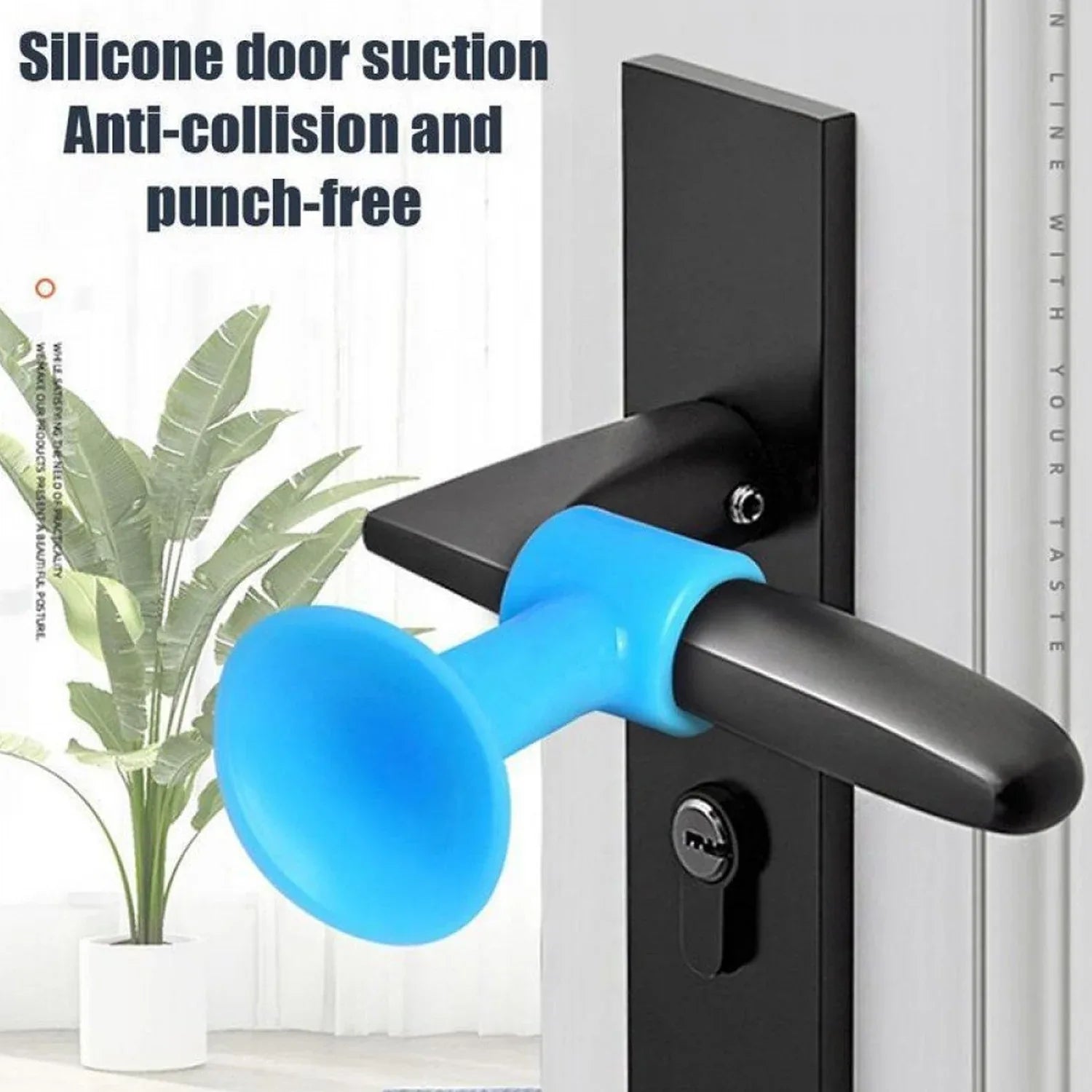 1442 Door Stopper Mini Anti-collision Silicone Door Handle Crash Pad - Zidbik