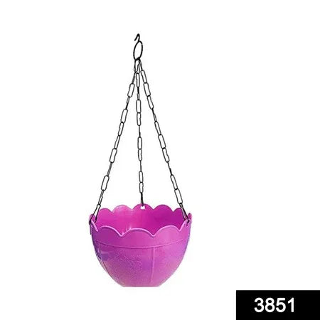 3851 Flower Pot Plant With Hanging Chain For Houseplants Garden Balcony Decoration - Zidbik
