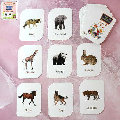 Kidkraft 32-piece Animal Flash Cards Set - Zidbik