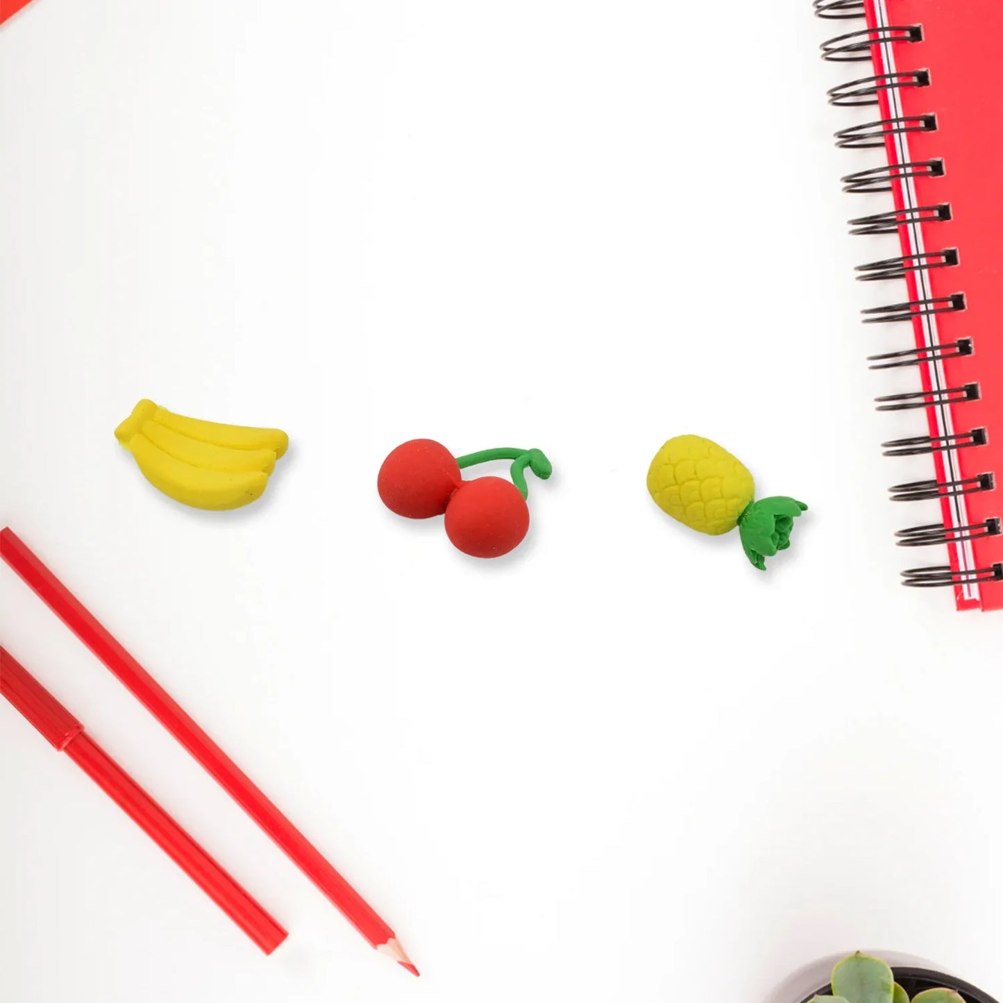 Mix Design Fancy Stylish Colorful Erasers (1 Set 3 Pc Set) - Zidbik