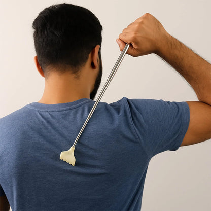 Telescopic Back Scratcher with Plastic Claw - 1 Pc for Ultimate Relief - Zidbik