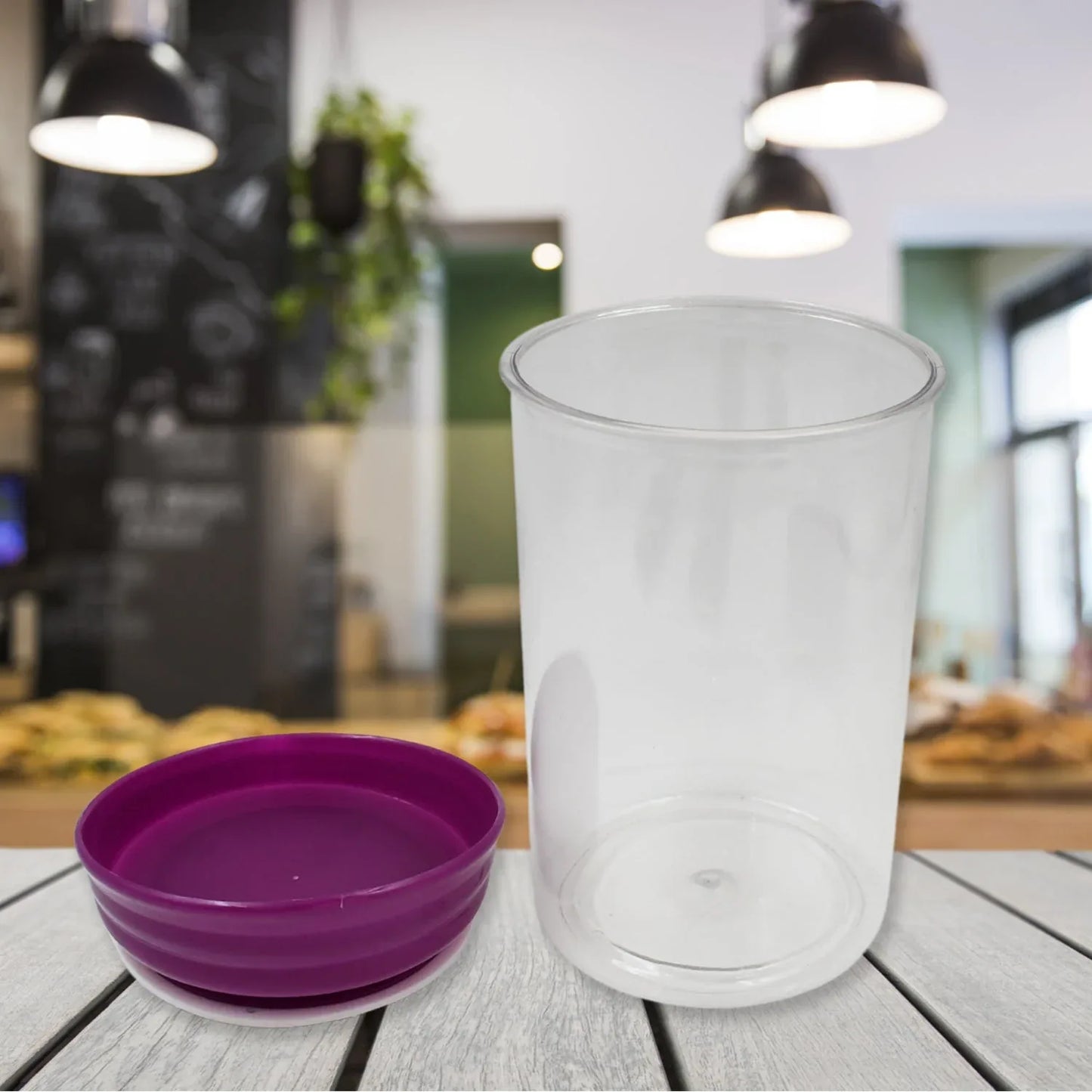 Plastic Premium Quality Kitchen Food Containers Set (1200ml Approx Set Of 2 Pc) - Zidbik