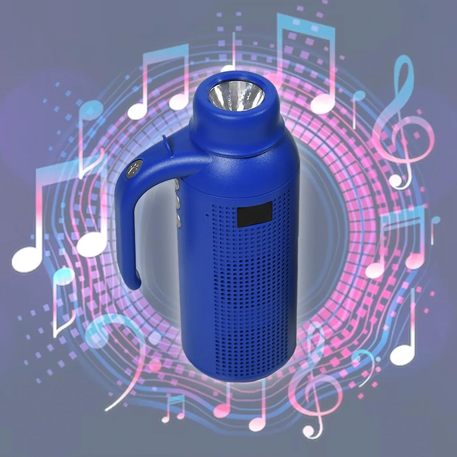 1287 Smart Bluetooth Speaker With Torch Light Wireless Bluetooth Speaker Night Flash Light Speaker - Zidbik
