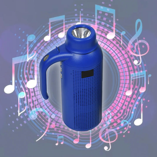 1287 Smart Bluetooth Speaker With Torch Light Wireless Bluetooth Speaker Night Flash Light Speaker - Zidbik