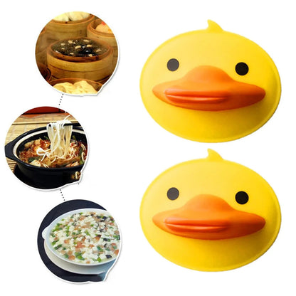 Cute Duck Shape Silicone Hot Pot Holder (2 Pc) - Zidbik
