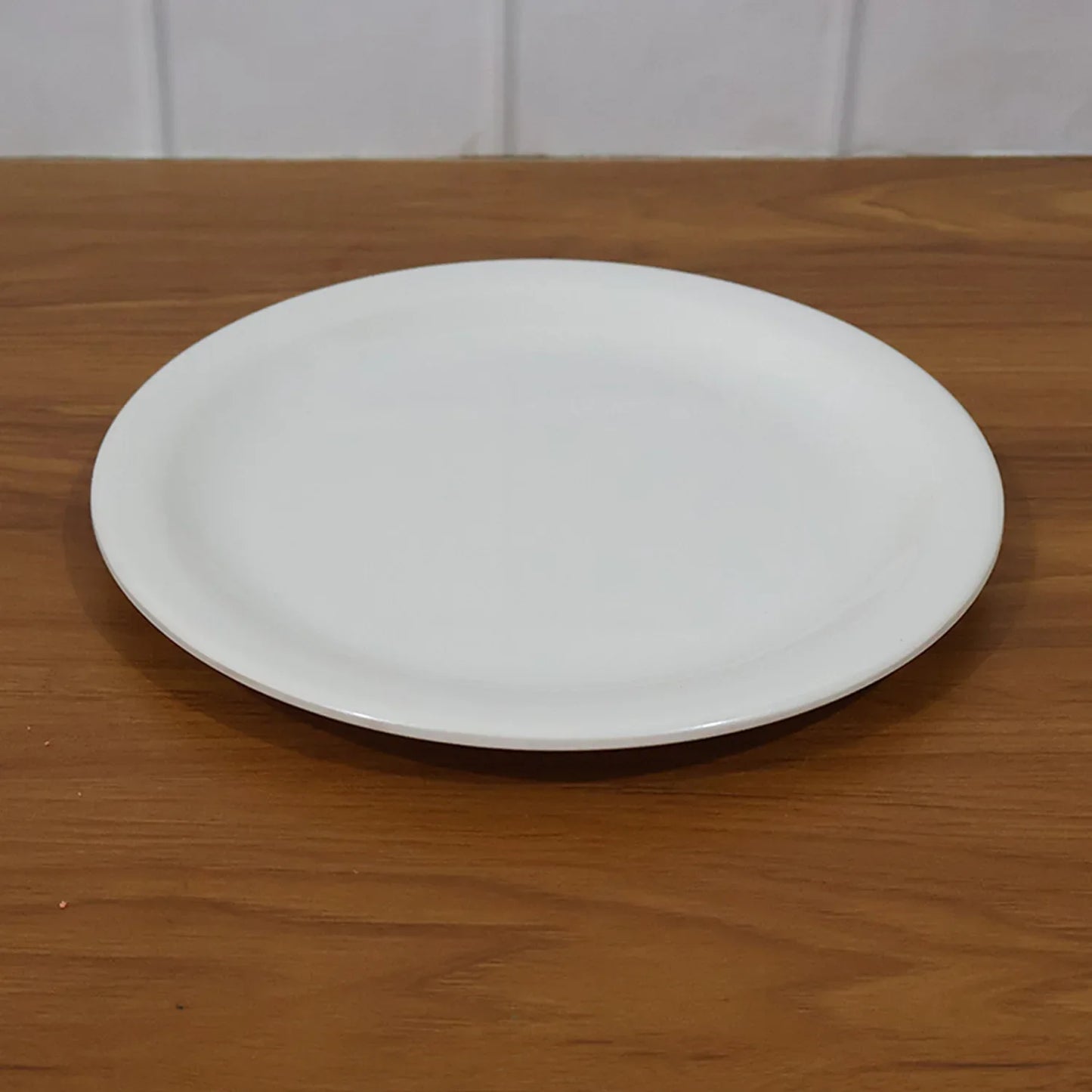 Plastic Round Dinner Serving Plate 23 Cm (1 Pc) - Zidbik