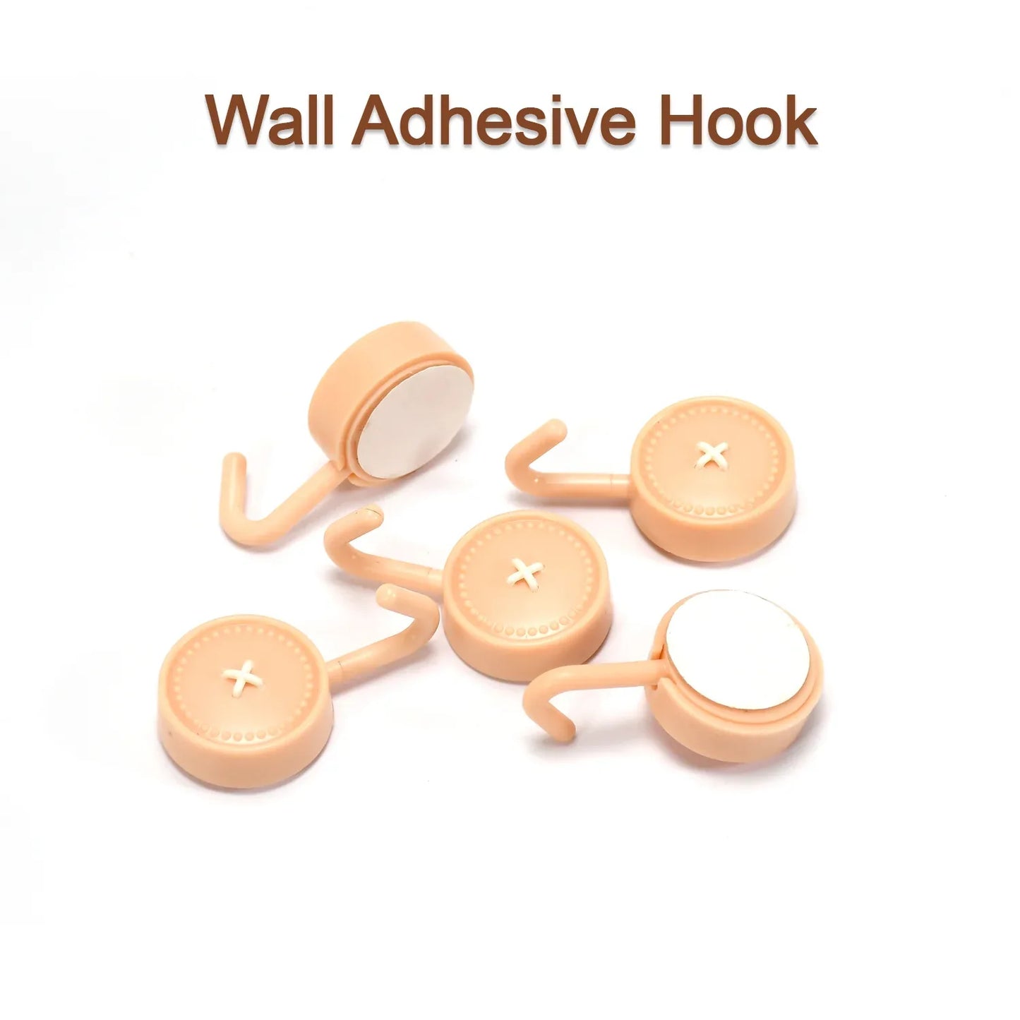 7472 Self Adhesive Sticky Hook Small Wall Hooks ( 10pc ) - Zidbik