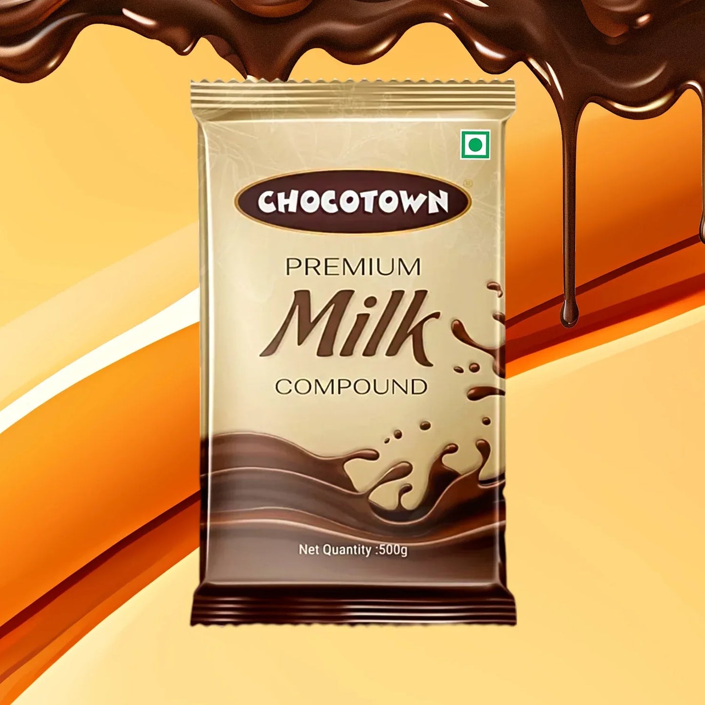 Chocotown Premium Milk Compound Slab (500 Gm) - Zidbik