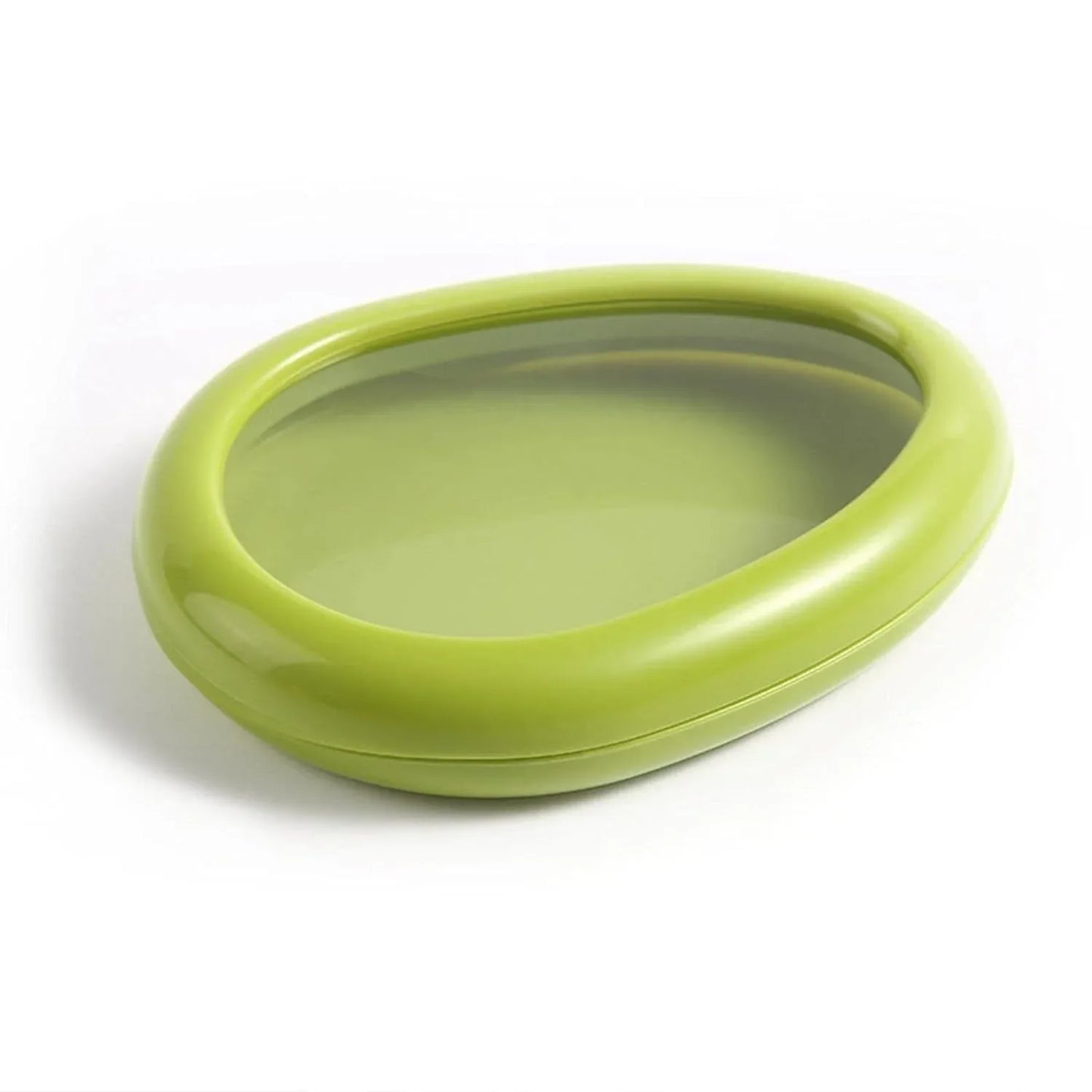 Green Oval Shape Vegetable Container Premium Fruits Saver Keeper (1 Pc) - Zidbik