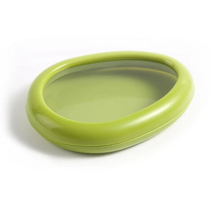 Green Oval Shape Vegetable Container Premium Fruits Saver Keeper (1 Pc) - Zidbik