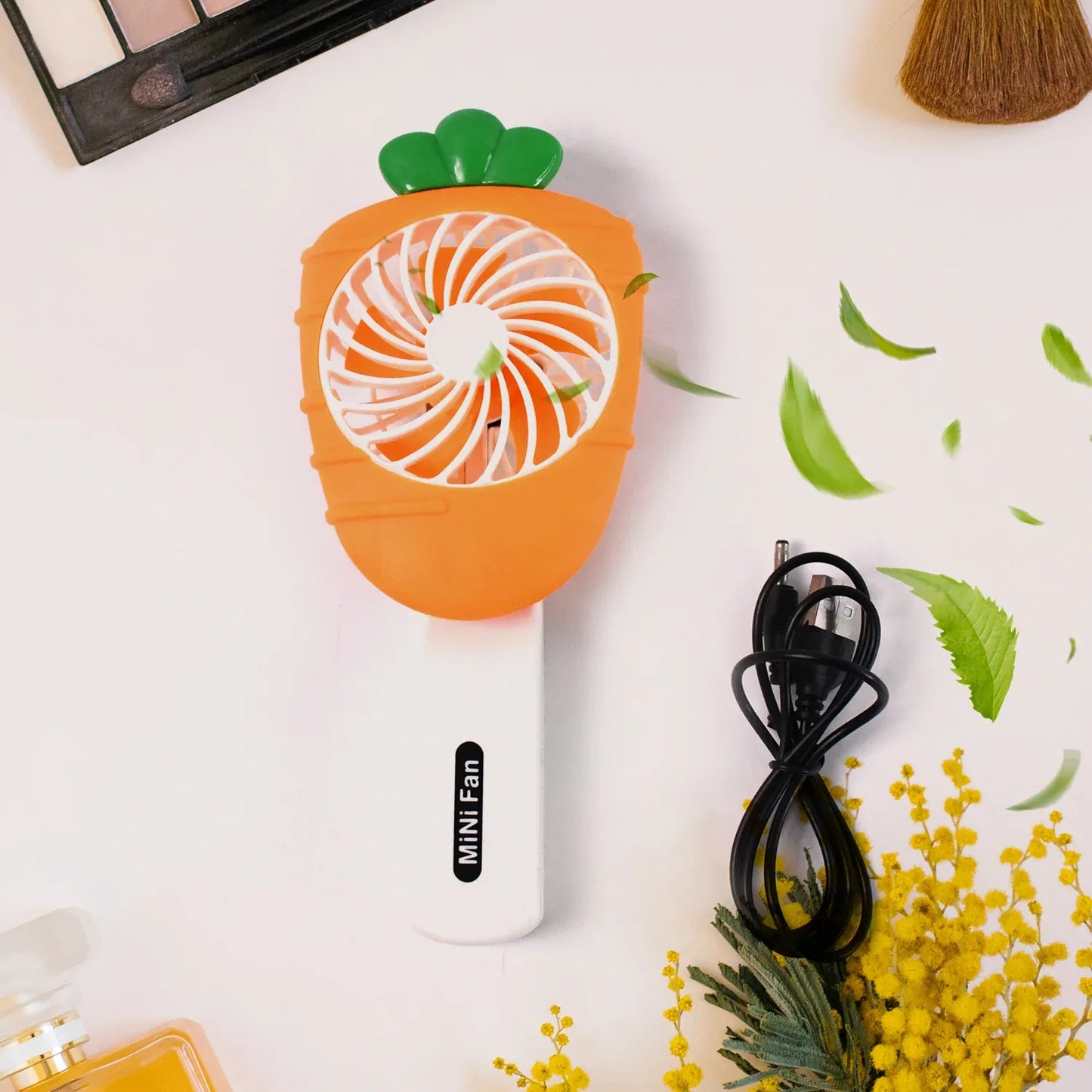 Rechargeable Handheld Mini Fan (Battery Not Included Mix Color) - Zidbik
