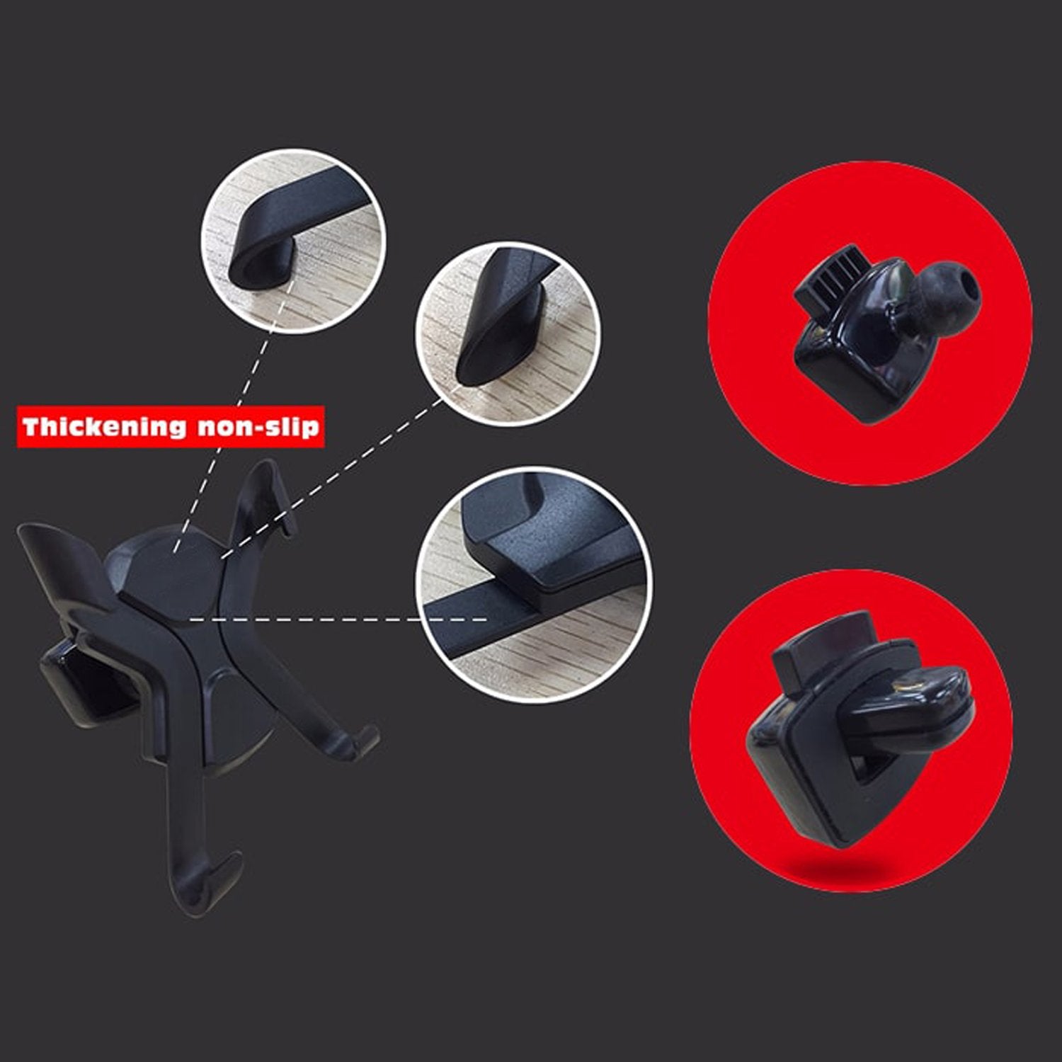 7310 2pc Car Mount Air Vent Holder - Zidbik