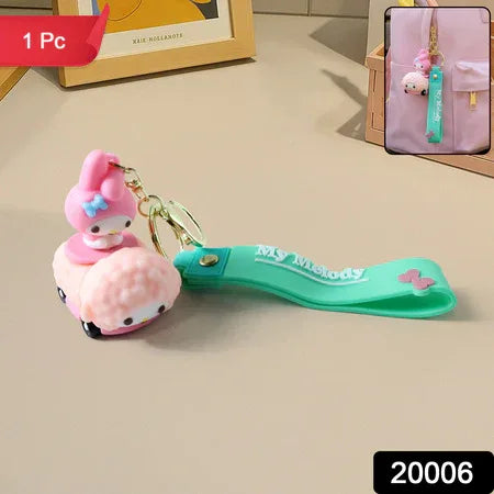 Cute Cartoon Character Silicone Keychain (1 Pc) - Zidbik
