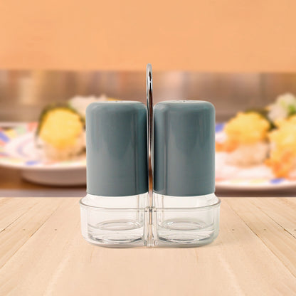 Apex Victory Salt  Pepper Dispenser Set  2 Pcs Acrylic Seasoning Shaker - Zidbik