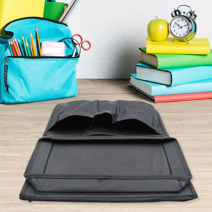 8164 Sofa Arm Rest Hanging Storage Bag Storage Bag For Sofa Ideal For Sorting Magazines Ipad Books (Black) - Zidbik