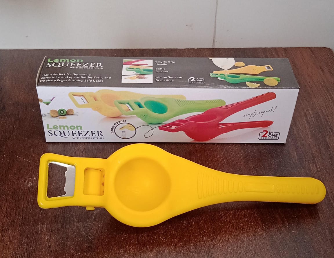 2176 Kitchen 2 In 1 Unbreakable Lemon Squeezer And Bottle Opener (1 Pc) - Zidbik