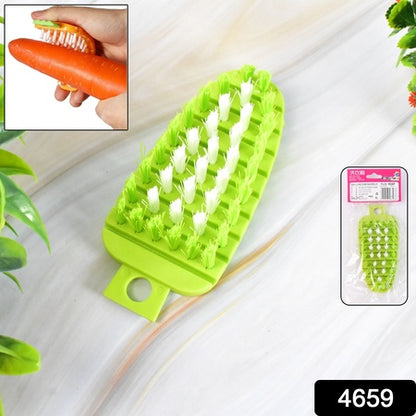 Plastic Fruit  Vegetable Brush (1 Pc) - Zidbik