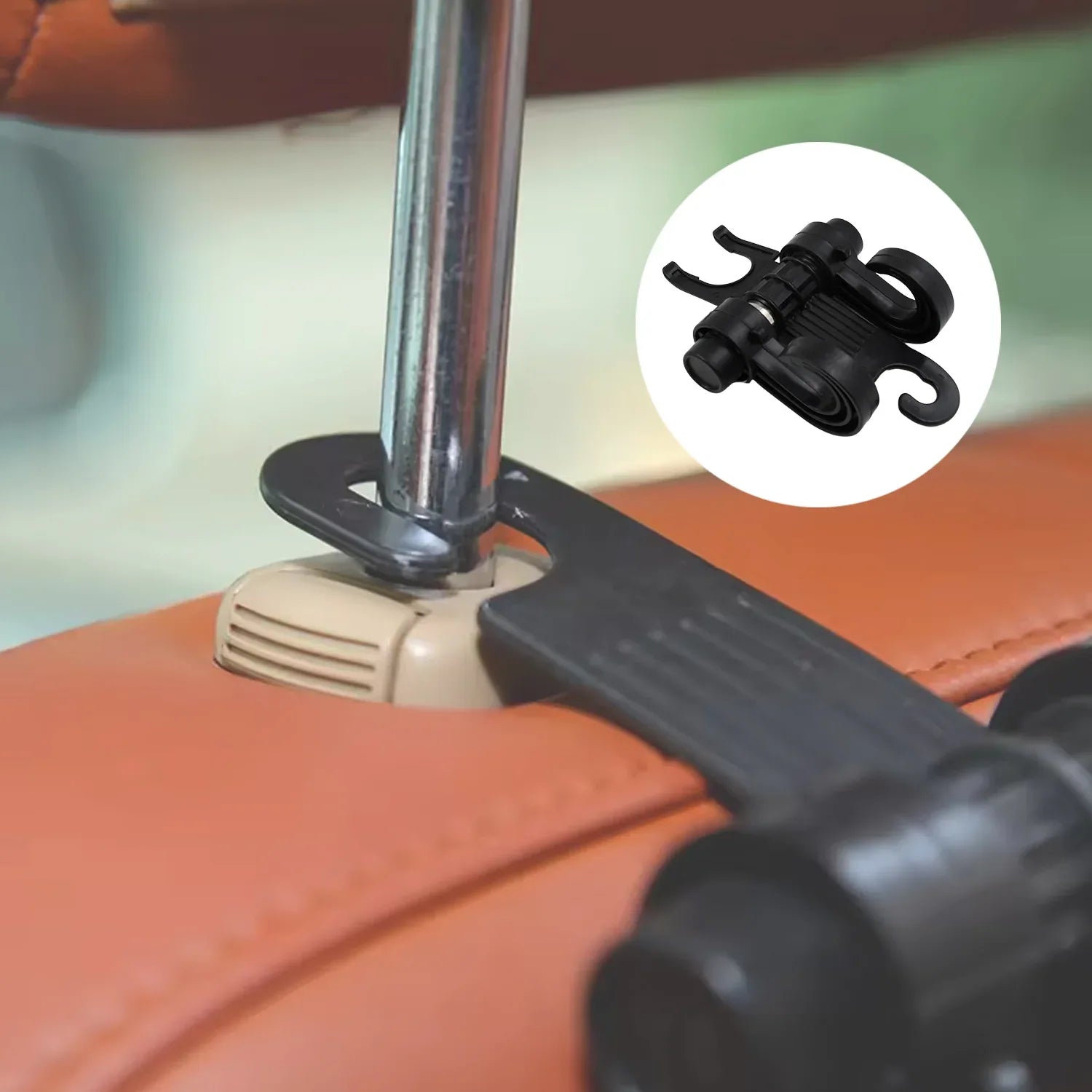 Car Hooks Vehicle Back Seat Hidden Headrest Hanger (1 Pc) - Zidbik