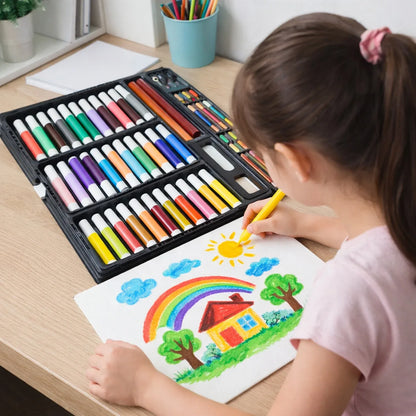 150 Piece Complete Art And Drawing Color Kit - Zidbik