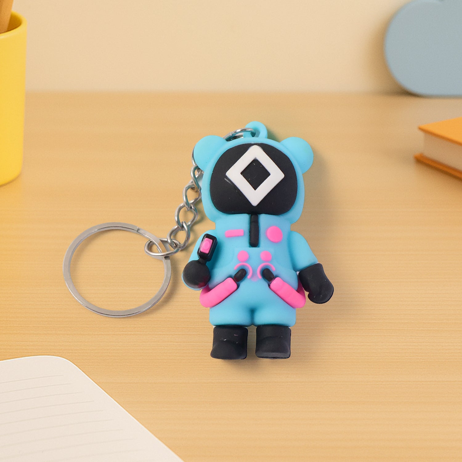 Cute Character-themed Soft Silicone Keychain (Mix Desgin  1 Pc)