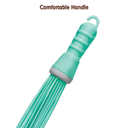 4024 Plastic Hard Bristle Broom For Bathroom Floor Cleaning And Scrubbing Wet And Dry Floor Cleaning - Zidbik